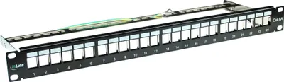 Obrázok produktu pre InLine 4043718158942, Cat6a, Montáž do racku, 1U, Čierna, 718 g, 190 mm