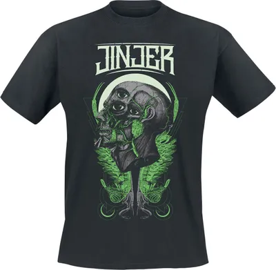 Produktbild von Jinjer T-Shirt Herren Retrospection schwarz Band-Merch, Bands 100% Baumwolle M