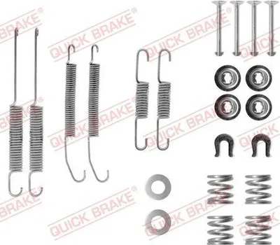 Produktbild von QUICK BRAKE 105-0718 Zubehörsatz, Bremsbacken x