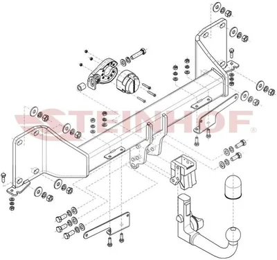 Produktbild von STEINHOF B-089 Anhängerkupplung 3500kg Max für BMW X5 (G05) X6 (G06, F96)