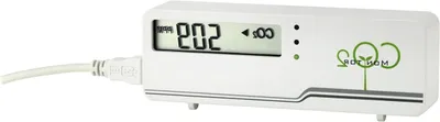 Productafbeelding van CO2 Monitor - Luchtkwaliteit Meter - Binnenklimaat Bewaken - LED Verkeerslicht - 116 x 42 mm - Wit
