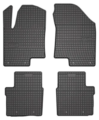 Image de Tapis de sol en caoutchouc pour DFSK Fengon 6 2024- (SUV) – 4 pièces, noirs, sur mesure