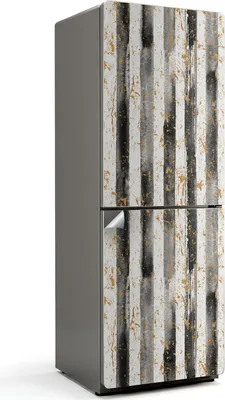 Produktbild von Blumenlinienmuster – Kühlschrank Aufkleber – Klebefolie Kühlschrank – Kühlschrank Nachbildung – Kühlschrankfolie selbstklebend – Küchen Nachbildungation – 70x190 cm