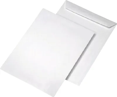 Produktbild von Versandtasche B4, nassklebend, ohne Fenster, weiß, m.ID, 120 g/qm, 1 St.