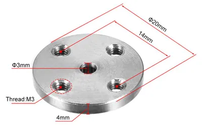 Produktbild von 10Stk. Servo Arm Horn Aluminium 25T MG996 Silber