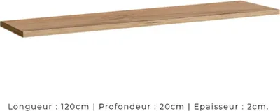 Image de Étagère murale 120 cm SWITCH – Coloris chêne Wotan – Design moderne et pratique
