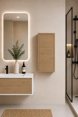 ORIGEN BATH FLORENCIA Badschrank 35x25x70 cm, 1 Tür, Estepa