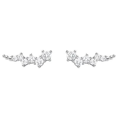 Produktbild von Thomas Sabo Damen Ohrringe Ear Climber Weiße Steine 925 Silber