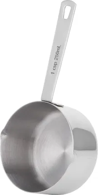 Image de Cuillère à mesurer pour pâtisserie Cuillère à mesurer en acier inoxydable 304 avec échelle graduée Ustensiles de cuisine 1 tasse 250 ml