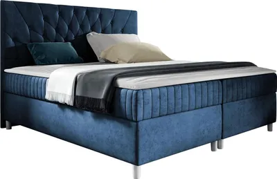 Produktbild von MIRJAN24 Boxspringbett Prowansja, Ehebett mit zwei Bettkästen, Doppelbett mit Topper, Schlafzimmer (Manila 26, Größe: 140x200 cm)