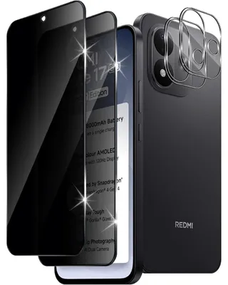 Produktbild von 2x Schutzglas für Xiaomi Redmi Note 17 4G Blickschutz Display Kamera Privacy 9H