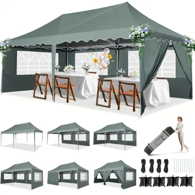 Produktbild von Partyzelte - Pavillons - Gartenzelte - Faltzelte - Grau - Windschutz mit Sandsäcken