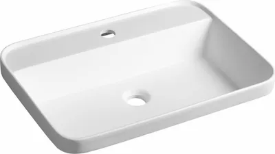 Produktbild von BRAHEA Einbauwaschbecken, Rockstone, 55x39 cm, Weiß matt