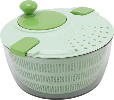 Imagen del producto de Secador de verduras 4L, escurreplatos para ensaladas, cuenco multifuncional para escurrir ensaladas, ideal para la cocina doméstica. Color: verde