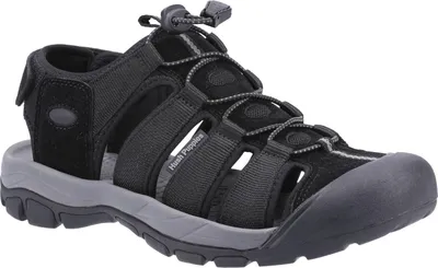 Image de Hush Puppies - Sandales pour homme "Peru" FS8918 (43 EU) (Noir)