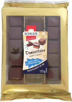Obrázek produktu pro Schulte domino potažené mléčnou čokoládou 175g