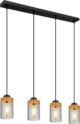 Produktbild von Globo Lighting Hängeleuchte Metall schwarz, 3x E27