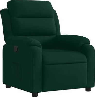 Immagine prodotto di vidaXL Poltrona relax in velluto verde scuro