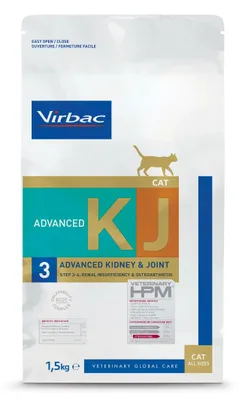 Produktbild von Virbac Cat Advanced Kidney & Joint 1,5kg Trockenfutter Veterinär für Katzen bei Chronischer Nierenerkrankung