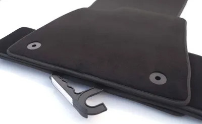 Immagine prodotto di Tappetini per Renault 5 e-Tech / A290 (dal 2024>) Tappetini Velours in qualità originale Tappetini auto 4 pezzi neri antiscivolo