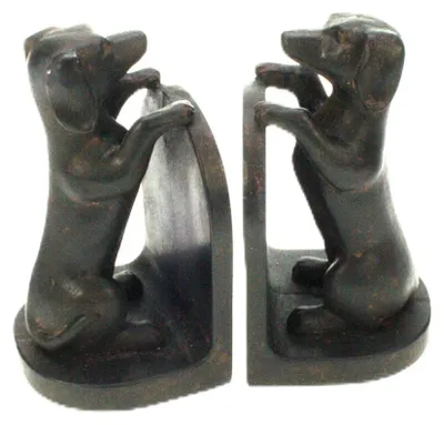 Imagen del producto de Juego de sujetalibros "Meander" con forma de teckel, 15x7,5x14 cm