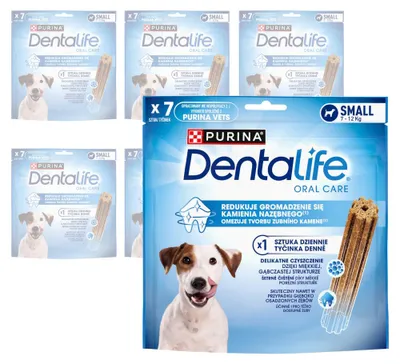 Produktbild von Purina Dentalife Zahnpflege-Leckerlis, 42 Stück, für ausgewachsene Hunde kleiner Rassen