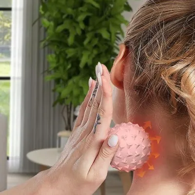 Produktbild von Massagebälle für die Fußmassage, Stachelball für die Rückenmassage und Tiefengewebemassage