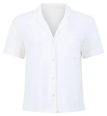 Imagen del producto de Chaqueta De Jersey De Manga Corta Essential - Blanco Claro - Talla S