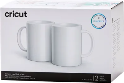 Image de Tasses à sublimation Cricut blanches 340ml - 2 pièces