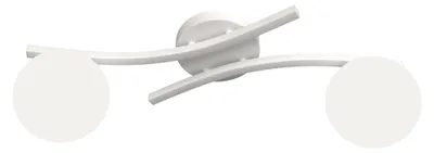 Productafbeelding van Hanglamp OPUS, wit, 2xE14x15W, metaal, afmetingen: 20x60x23cm, IP20, merk: Emibig