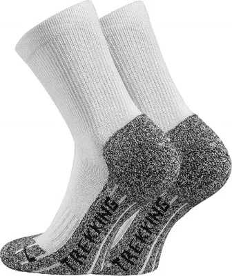 Produktbild von TippTexx 24 4 Paar Coolmax (Polyesterfasern) (Polyesterfasern) Performance Trekkingsocken, Weiß, Größe 47-50