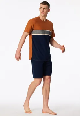 Produktbild von Schiesser Herren Schlafanzug kurz Gr. 50  admiral