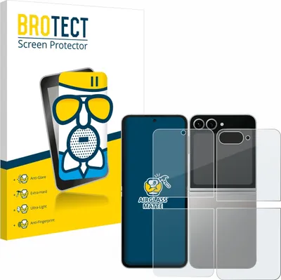 Produktbild von BROTECT Entspiegelungs Schutzglas für Samsung Galaxy Z Flip 6 (Display+Rückseite) Schutzfolie Panzer Folie Glas Display Schutz matt