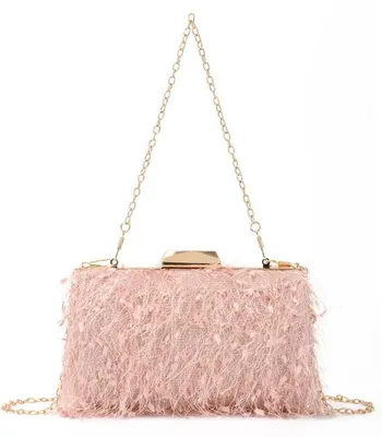 Immagine prodotto di Elegante borsa da donna con nappine, nera, piccola