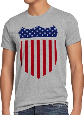 Produktbild von style3 USA Amerika Medal Medaille Wappen Flagge Herren T-Shirt
