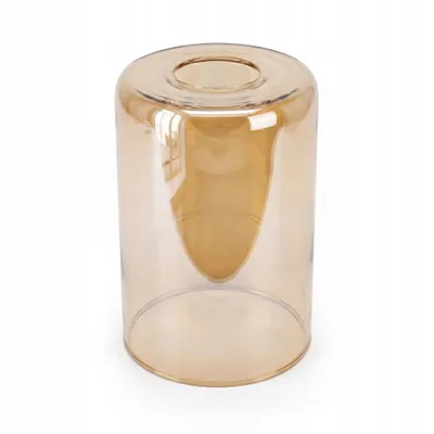 Produktbild von LUXOLAR Glasschirm E27 Bernstein Honigglas Zylinder Groß Ø10cm Loft
