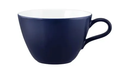 Produktbild von Seltmann Weiden Life Denim Blau Weiß Kaffeebecher 0,37 Liter 370ml 0,37 ltr., Becher, Porzellan Kaffeebecher