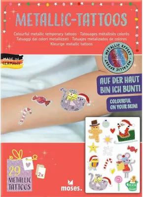 Produktbild von moses Metallic-Tattoos Weihnachtszauber