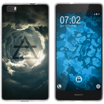 Produktbild von PhoneNatic Case kompatibel mit Huawei P8 Lite 2015 (1.Gen.) Silikon-Hülle Element Luft M1