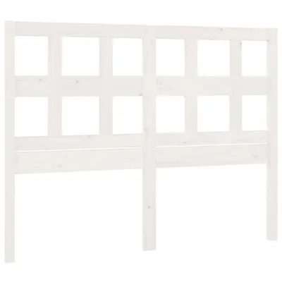 Produktbild von vidaXL Kopfteil Weiß 205,5x4x100 cm Massivholz Kiefer
