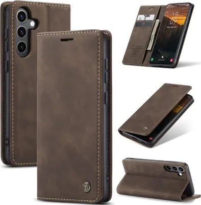 Produktbild von Samsung Galaxy S25 Plus Hülle - CaseMe 013 Klapphülle - Dunkelbraun
