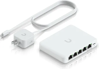 Produktbild von Ubiquiti UniFi Flex Mini 2.5G, Managed, 2.5G Ethernet (100/1000/2500), Power over Ethernet (PoE), Desktop