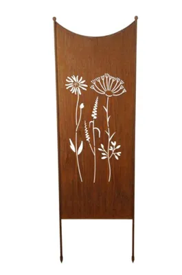 Produktbild von Stele Sichtschutz Edelrost Wildblumen B52cm H165cm gartenstele