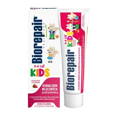 Produktbild von BIOREPAIR Kinderzahnpasta, Erdbeergeschmack, 50 ml, GA19886