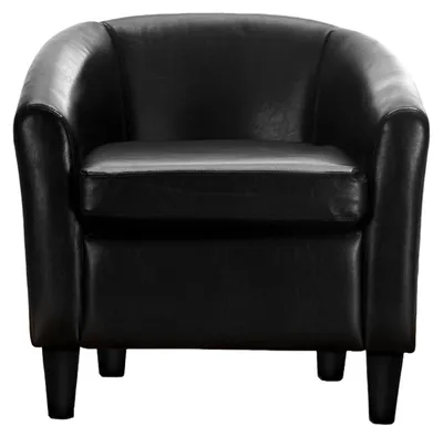 Produktbild von Clubsessel Cadogan Kunstleder Schwarz