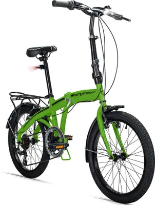 Produktbild von Bergsteiger Windsor 20 Zoll Faltrad, Klapprad, Shimano 6 Gang-Schaltung, LED Batterie-Licht, Quick-Fold-System, Klappfahrrad