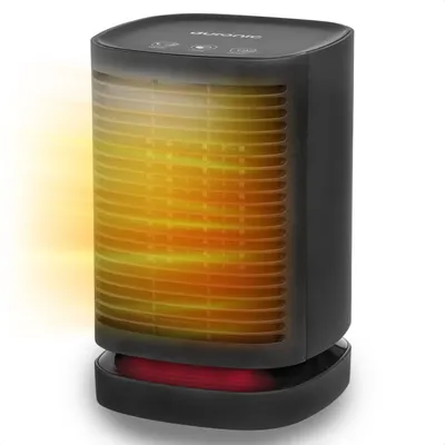Produktbild von Auronic Heizlüfter - 3 Stufen - 950W Heater - Keramik-Heizlüfter - Elektroheizung mit LED-Anzeige - Oszillierend - Schwarz