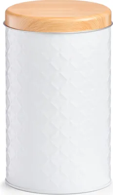 Produktbild von Metall-Vorratsdose weiß, 1370 ml, Ø10,7 x 18 cm