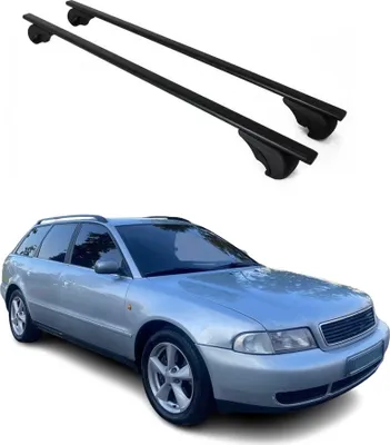 Image de Barres de toit transversales pour Audi A4 B5 Break 1994-2001 Fer Noir