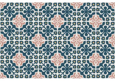 Produktbild von Selbstklebende Fliesenaufkleber für Küche und Bad – 24 Azulejos Callidora Zementfliesenaufkleber – 24 Aufkleber, 20 x 20 cm